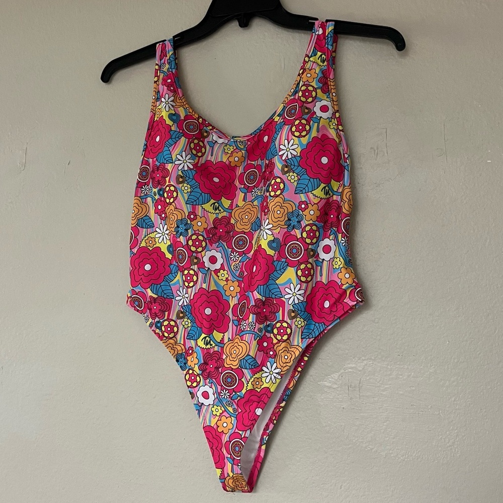 Floral Patterned Trixie Mattel One-Piece Swimsuit